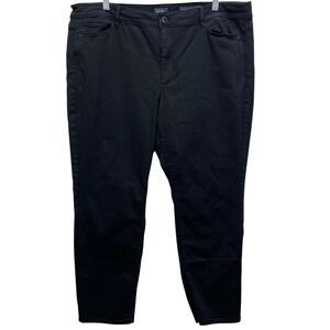 J. Jill Denim Authentic Fit Slim Ankle Jeans Womens 18 Black High Rise Stretch